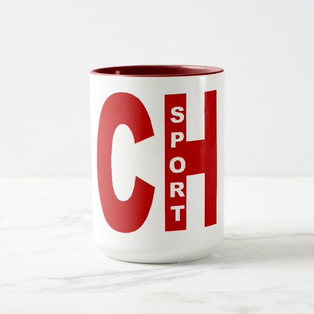 COMBO MUG 444 ml rot CH SPORT Tasse (Zentrum)