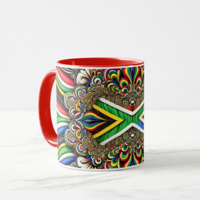 Combo Mug aux couleurs sud-africaines (Devant gauche)