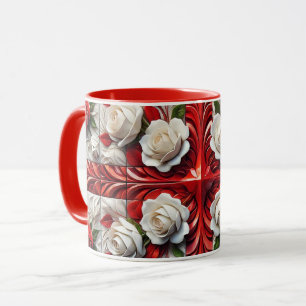 Combo Mug avec design Rose anglais