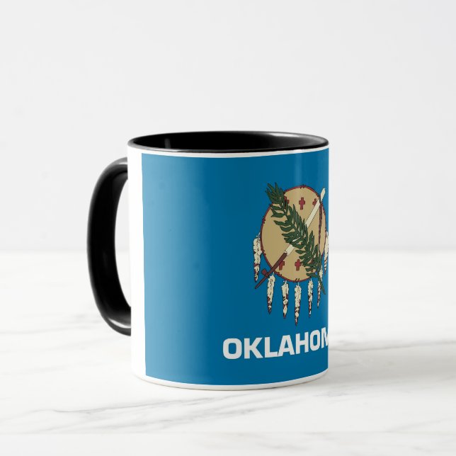Combo Mug avec le drapeau de l'État de l'Oklahoma, (Devant gauche)