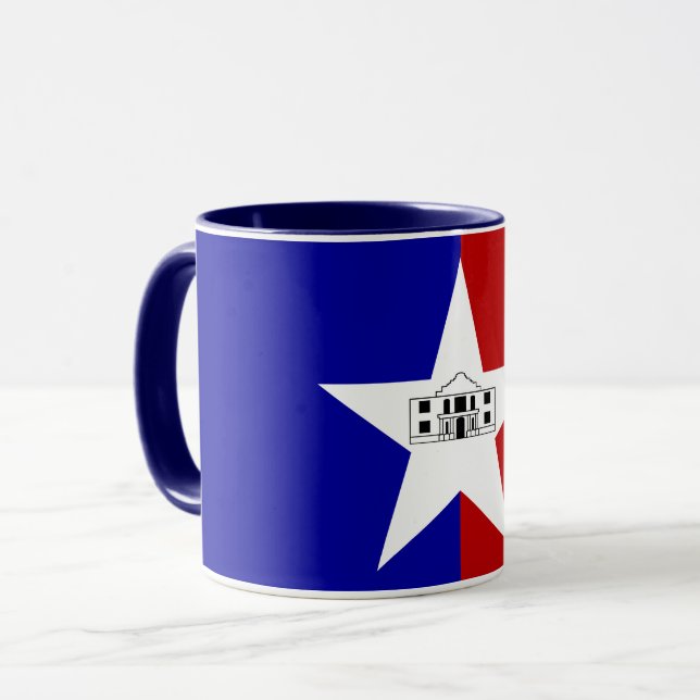 Combo Mug avec le drapeau de San Antonio (Devant gauche)