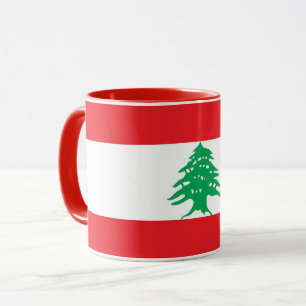 Combo Mug avec le drapeau du Liban