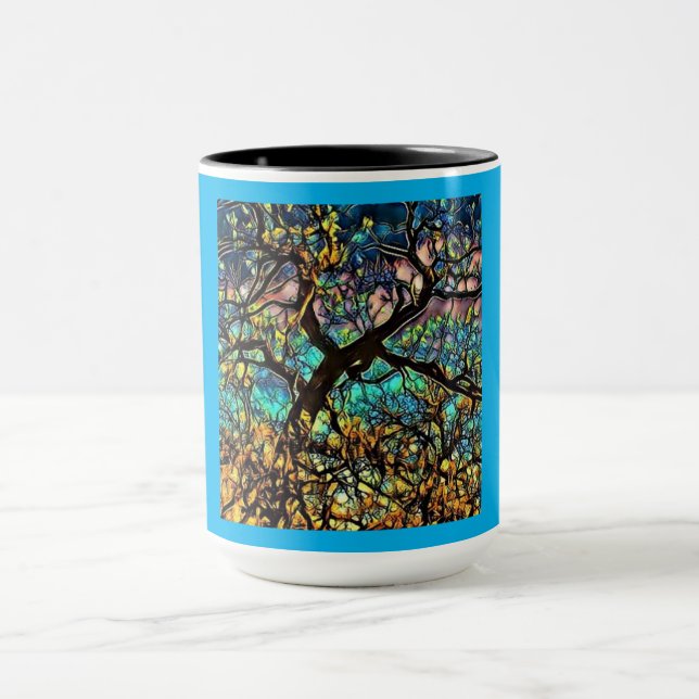 Combo-Tasse, 15 oz-Tree des Lebens Tasse (Zentrum)