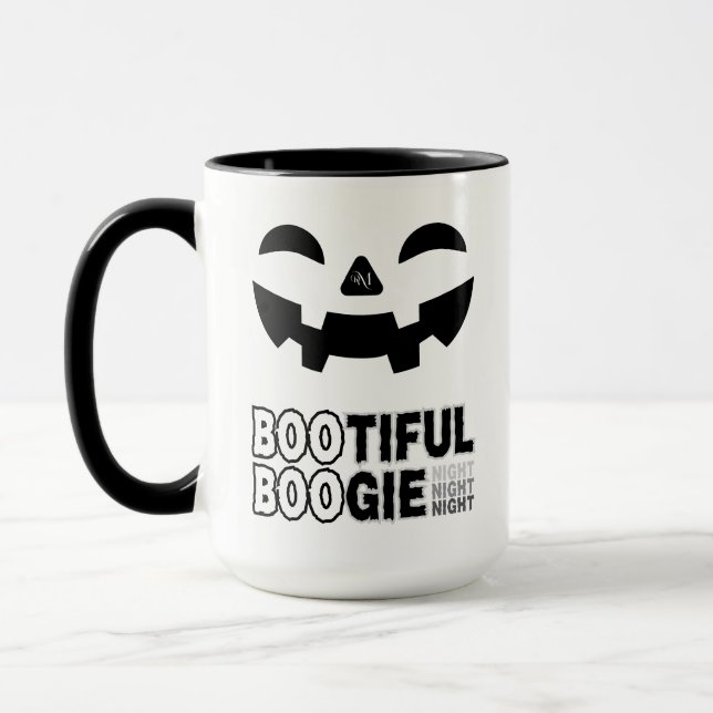 Combo-Tasse 15oz: HALLOWEEN-Gesicht Tasse (Links)