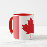 Combo-Tasse der kanadischen Flagge
