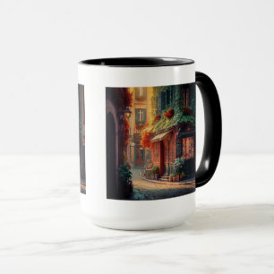 Combo-Tasse in französischer Szene, 15 oz Tasse