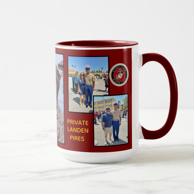 Combo-Tasse "Landen's USMC Boot Camp Abschluss" Tasse (Rechts)