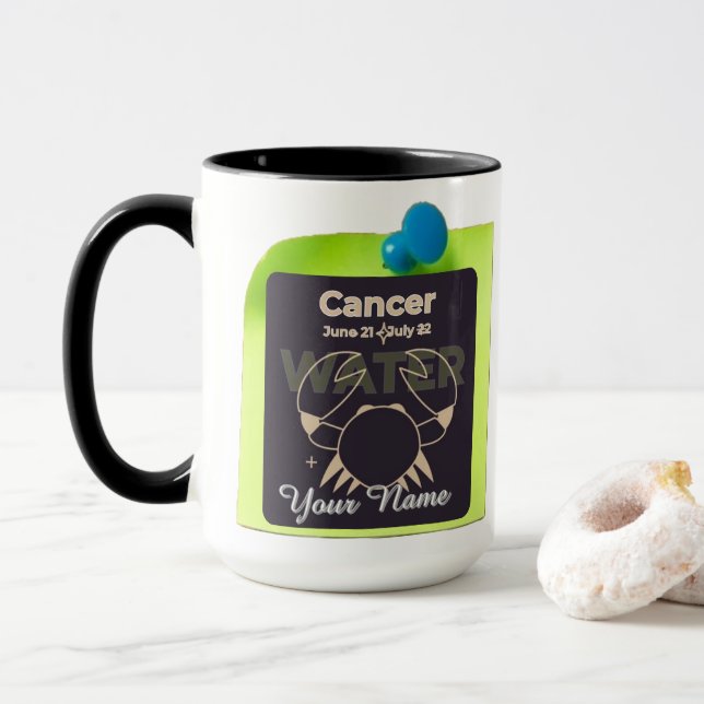 Combo Tasse M04 #PinnedMyZodiac! Krebs (Mit Donut)