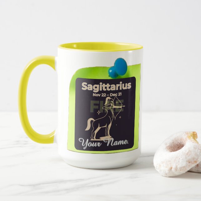 Combo Tasse M09 #PinnedMyZodiac! Schütze (Mit Donut)