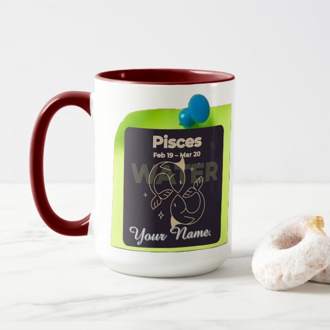 Combo Tasse M12 #PinnedMyZodiac! Pisces (Mit Donut)