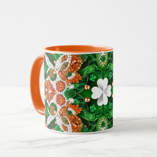 Combo-Tasse mit irischen Farben Tasse