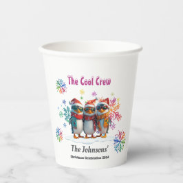 Come Chill mit der Coolsten Crew Around Christmas Pappbecher