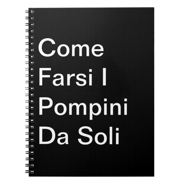 Come Farsi I Pompini Da Soli: Taccuino Notizblock (Vorderseite)