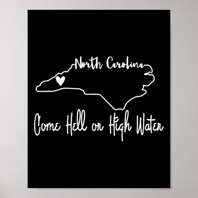 Come Hell oder High Water Hurricane Motivierend Ap Poster (Vorne)