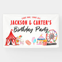 Come One All Carnival Circus Kids Joint Birthday