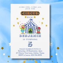 Come one Come All Big Top Circus Geburtstagsparty