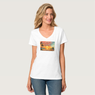 Come Out to the Coast Women's V-Neck T-Shirt