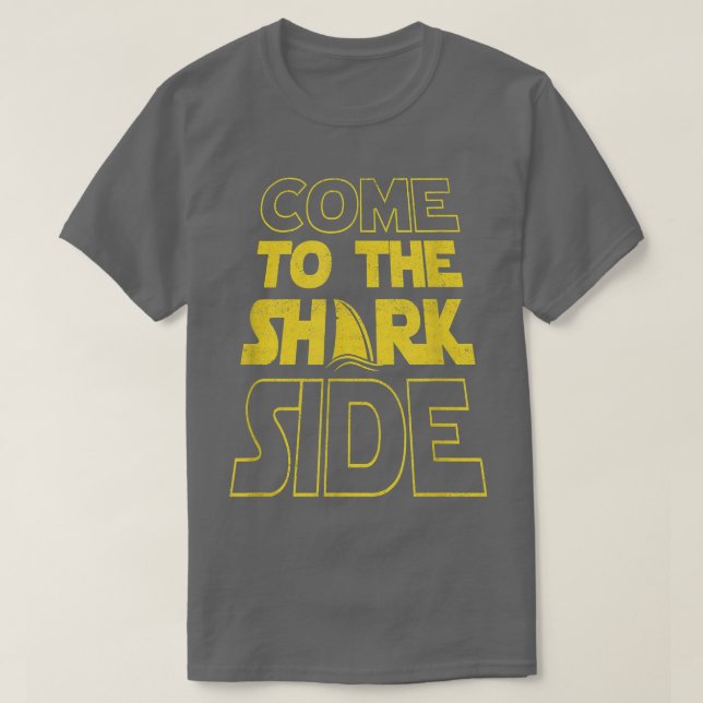 Come To The Shark Side FunnyMovie Joke Poster  T-Shirt (Design vorne)
