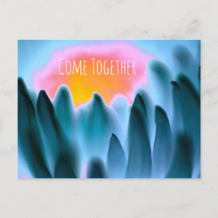 "Come Together" - florale Print Postcard Postkarte