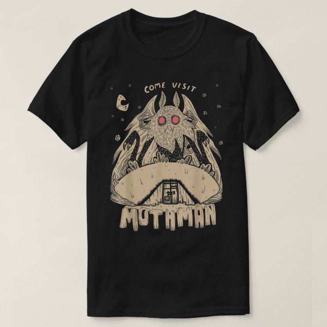 Come Visit Mothman  T-Shirt (Design vorne)