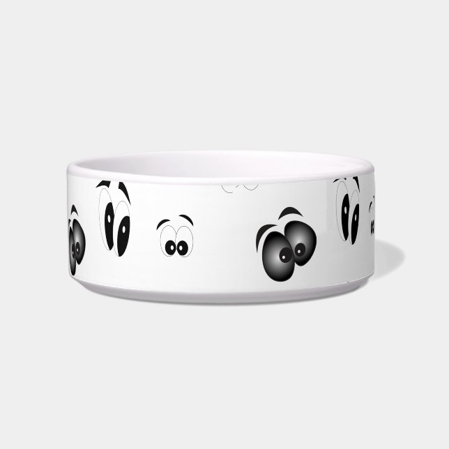 Comedero de mascotas, ojos Cartoons Napf (Vorderseite)