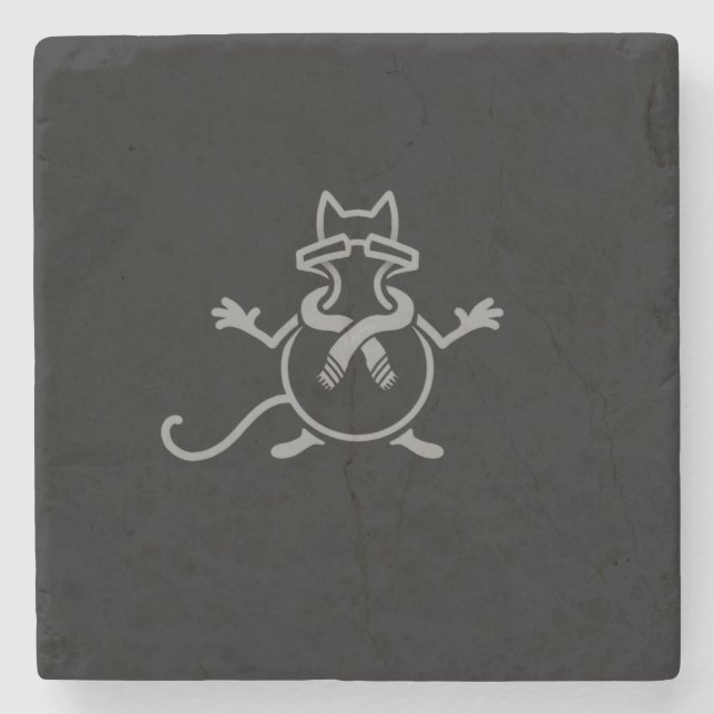 Comedian Cat Steinuntersetzer (Vorderseite)