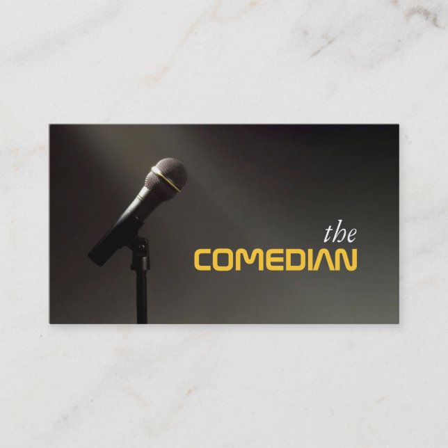 Comedian Entertainment Performer Comedy Theater Visitenkarte (Vorderseite)