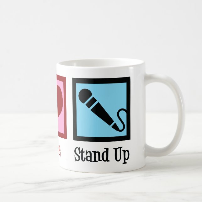 Comedian Peace Liebe Stand Up Comedy Club Kaffeetasse (Rechts)
