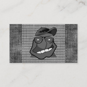 Comedian Stand Up Comic Entertainment Industry B/W Visitenkarte