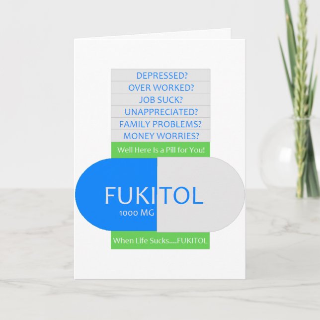 Comedian wird bald gut karte (Vorderseite)