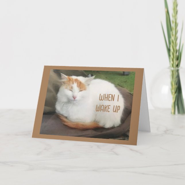 COMEDIC TURKISH VAN SAGT "GLÜCKLICHER GEBURTSTAG" KARTE (Vorderseite)