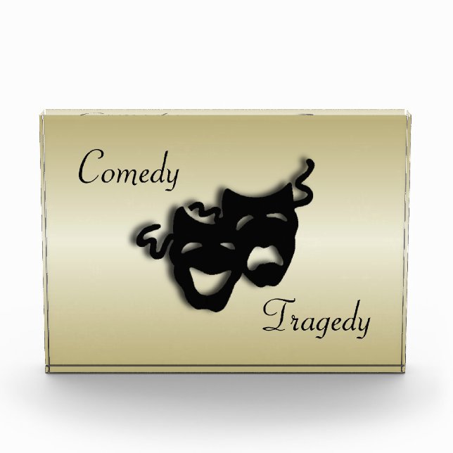 Comedy and Tragedy Theater Gold Fotoblock (Vorderseite)