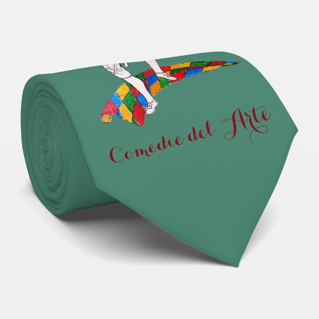Comedy del arte harlequin krawatte (Gerollt)