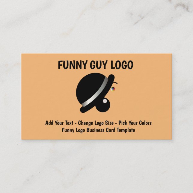 Comedy Logos Clown Visitenkarte (Vorderseite)