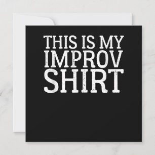 Comedy-Schauspiel verbessern Das ist mein Improv Dankeskarte