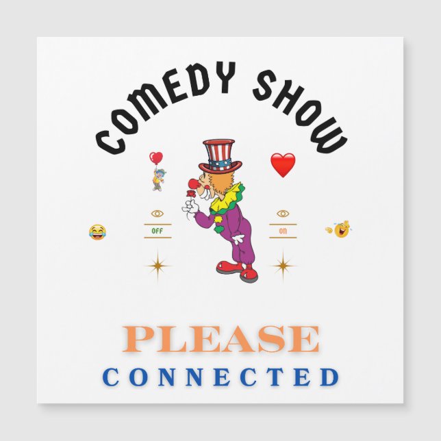 COMEDY SHOW MAGNETKARTE (Vorderseite)