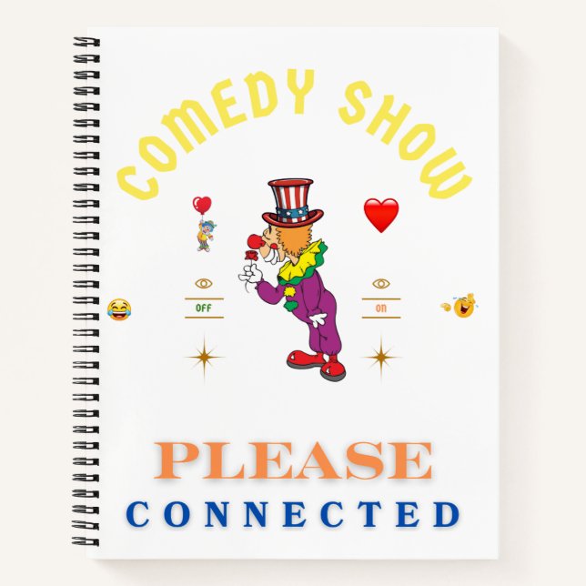 Comedy Show Notizbuch (Vorderseite)