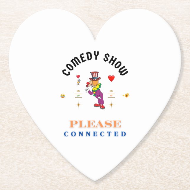 COMEDY SHOW UNTERSETZER (Vorderseite)