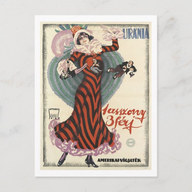 Comedy Theater Anfang des 20. Jahrhunderts Inspiri Postkarte (Vorderseite)