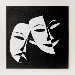Comedy/Tragedy Black and White Theatre Maske