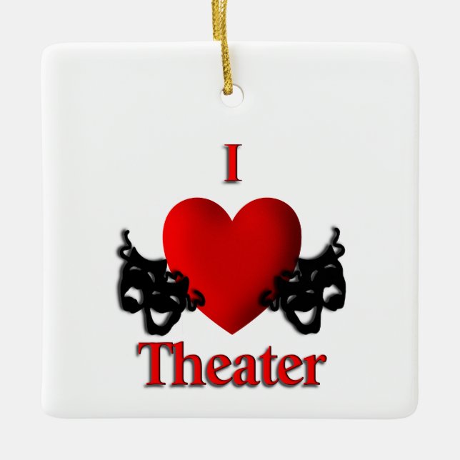 Comedy und das Tragedy Theater Masken Ornament (Vorderseite)