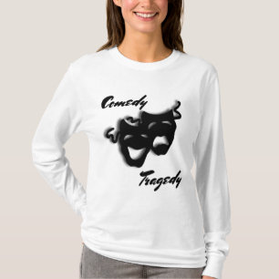 Comedy und Tragedy Masks Theater Long Sleeve T-Shi T-Shirt