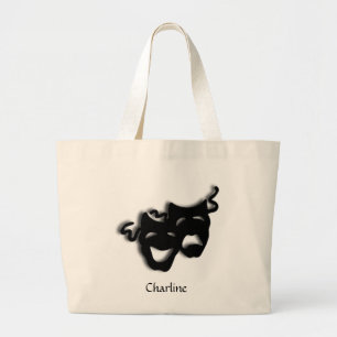 Comedy und Tragedy Theater Tote Bag Jumbo Stoffbeutel