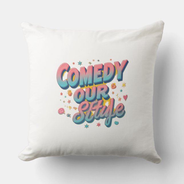 Comedy Unser Stil Kissen (Vorderseite)