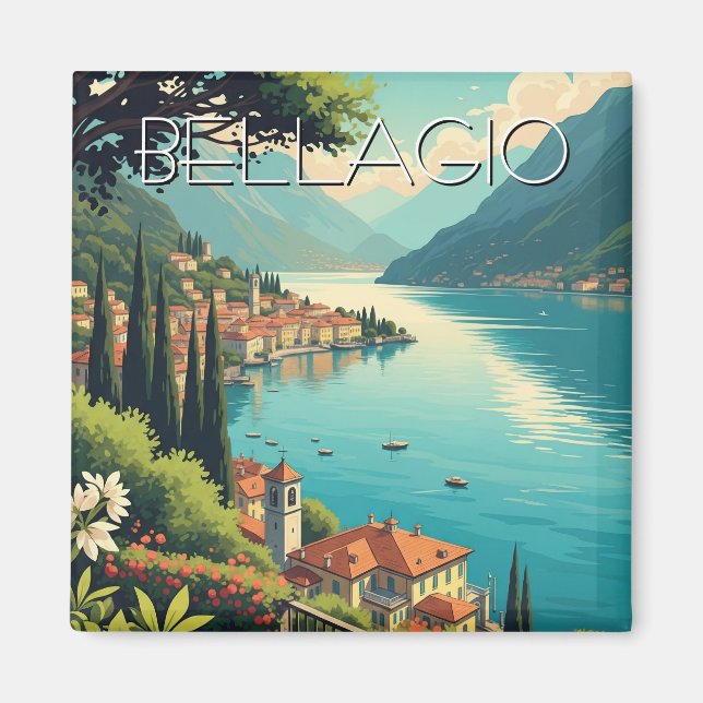 Comer Bellagio Italien Magnet (Vorne)