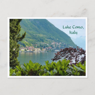 "Comer See, Italien/ Dorf auf der anderen Seite de Postkarte