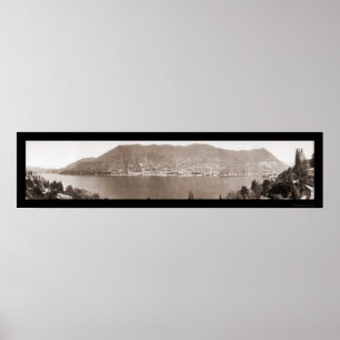 Comer See Italien Foto 1910 Poster