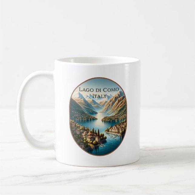 Comer See, Italien Kaffeetasse (Links)