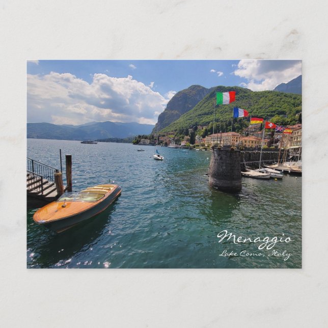 Comer See, Italien Postkarte (Vorderseite)