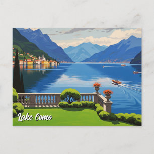 Comer See Italien Reisen Postkarte